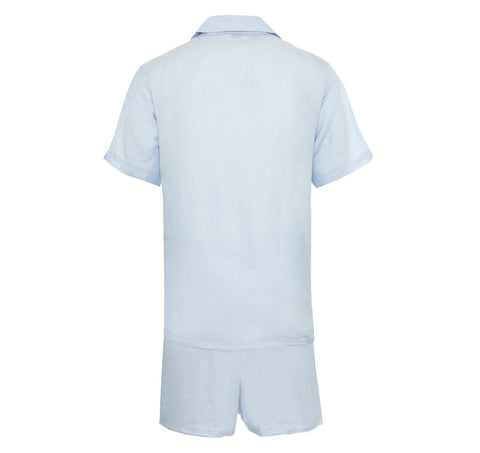 Blue Linen Pyjama Set - Hypnos