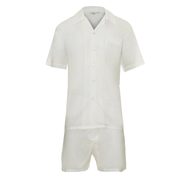 White Cotton Pyjama Set - Somnus